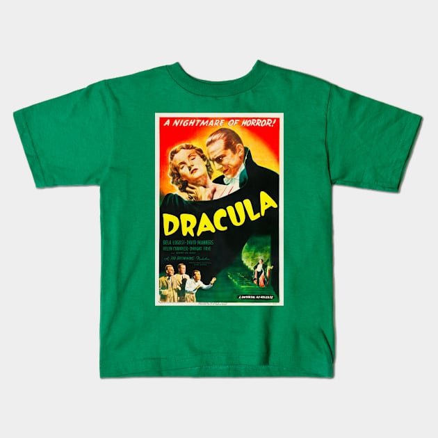 Dracula Poster 2 Kids T-Shirt by Eye Conz